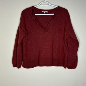 Madewell Womens Wool Blend Sweater Size Large Maroon